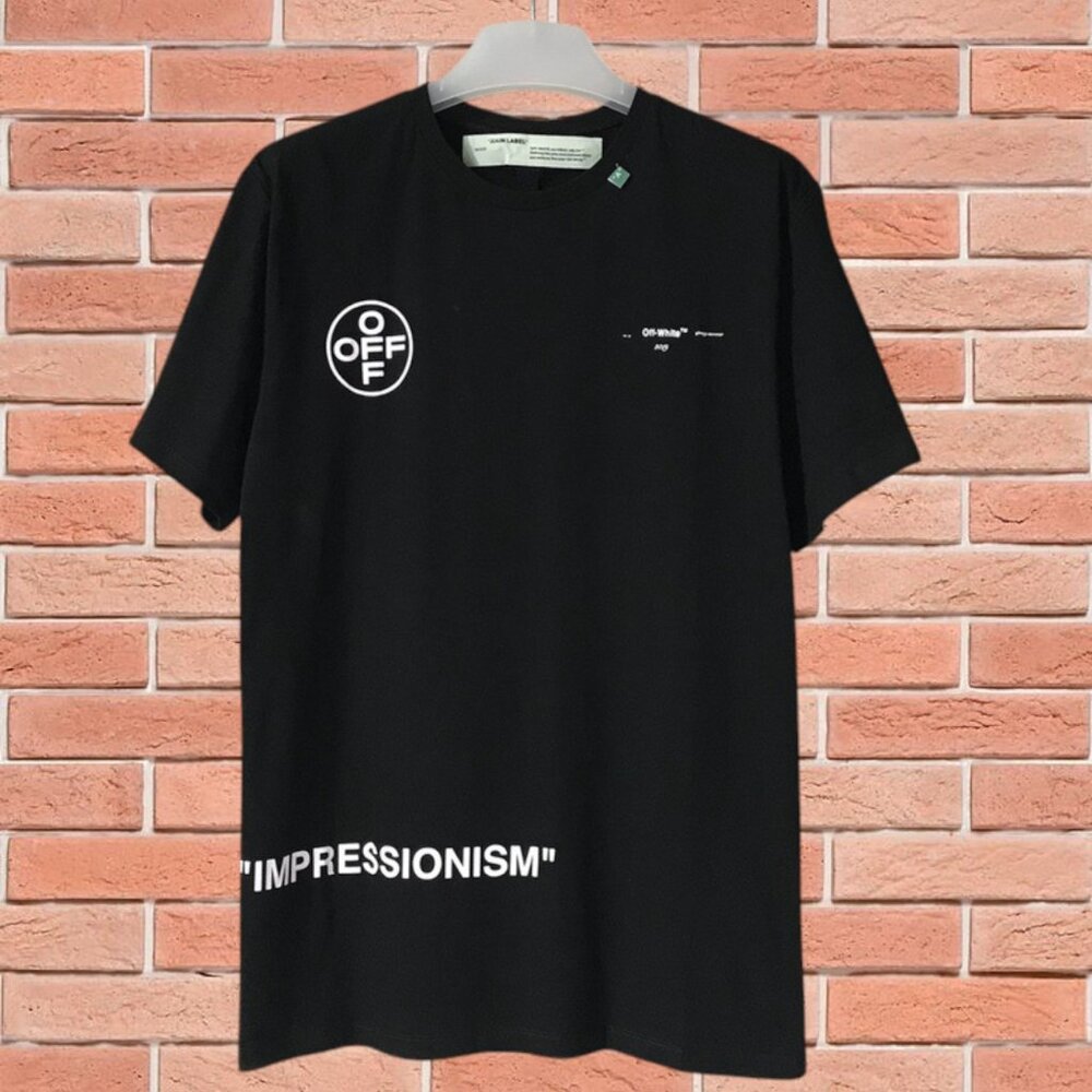 Off-White Crew Neck Short Sleeve Black